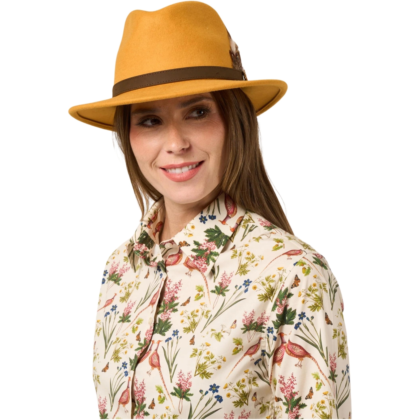 Alan Paine Femmes Chapeau Richmond En Felt RICUFEL - Mustard